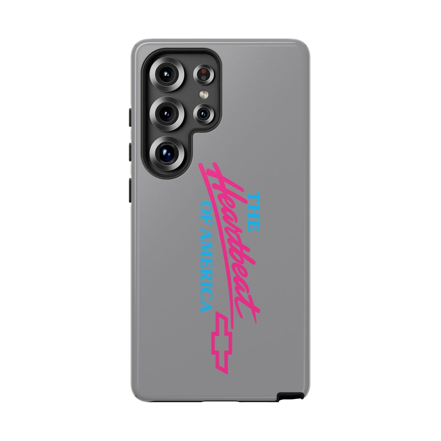 Silver “The Heartbeat of America” Retro Chevy Logo, Slim Protective Cover