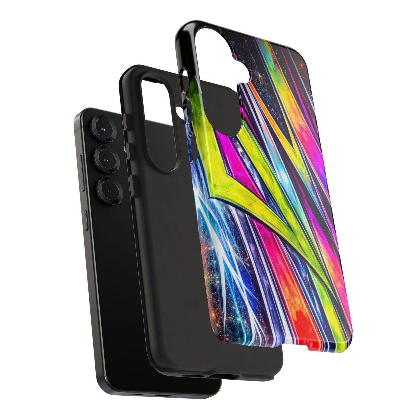 Neon Graffiti Phone Case | Tough Case, Vivid Abstract Street Art