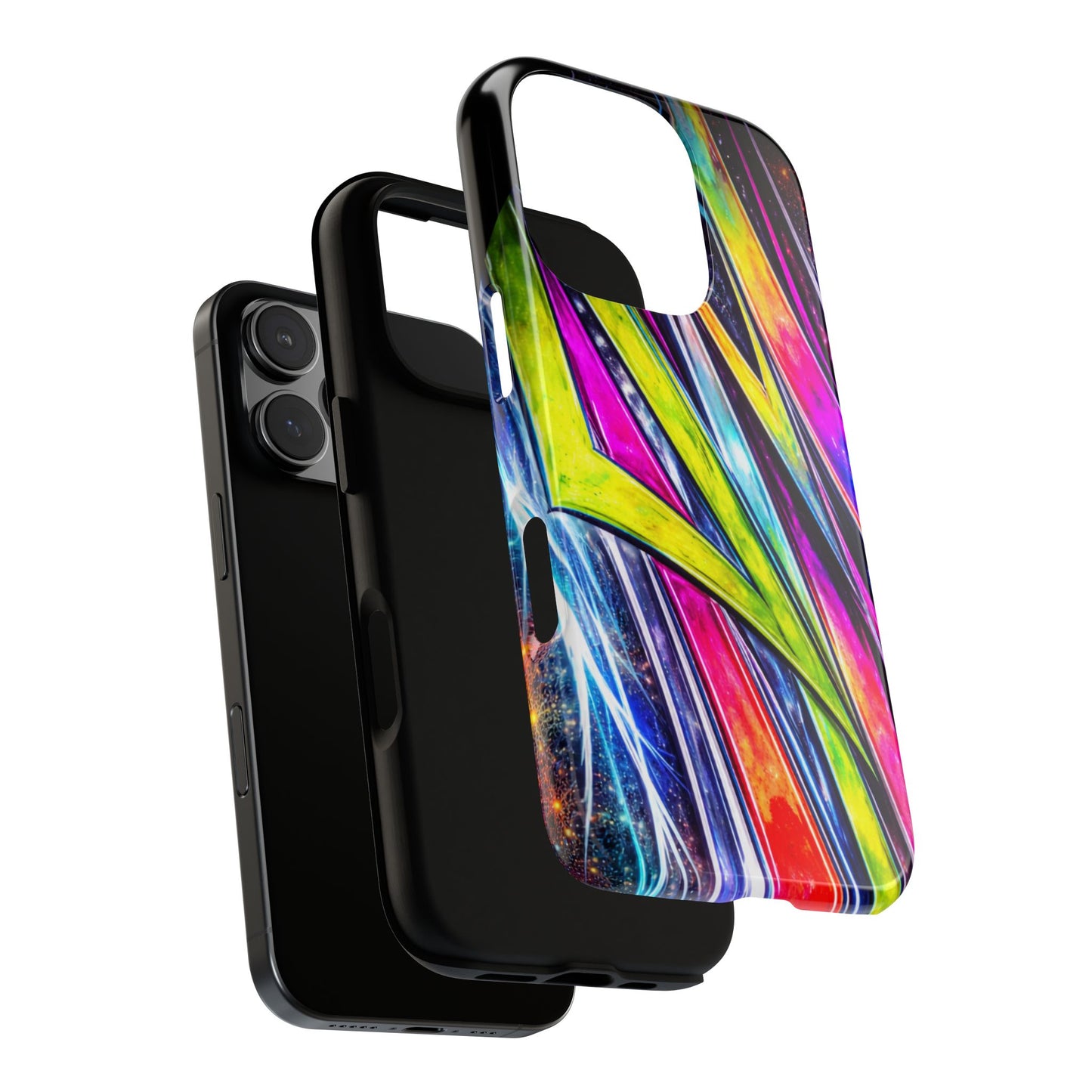 Neon Graffiti Phone Case | Tough Case, Vivid Abstract Street Art