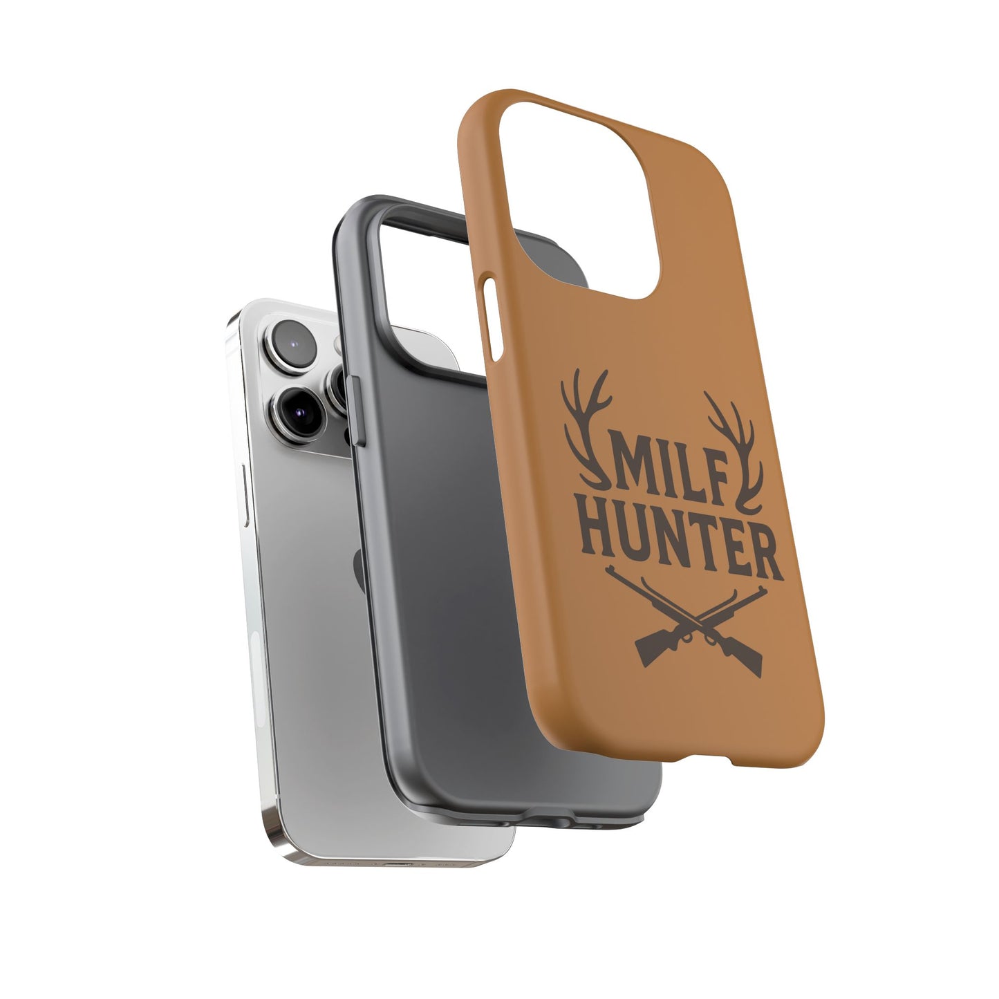 Phone Case, Funny Milf Hunter Design for Tough Cases, Rugged Protective Cover,