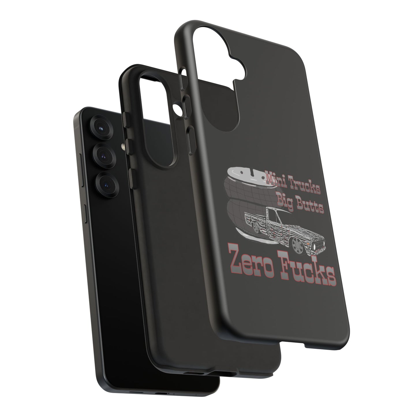 Funny Phone Case - Mini Trucks Big Butts Zero F@cks, Gift for Truck Lovers, Car