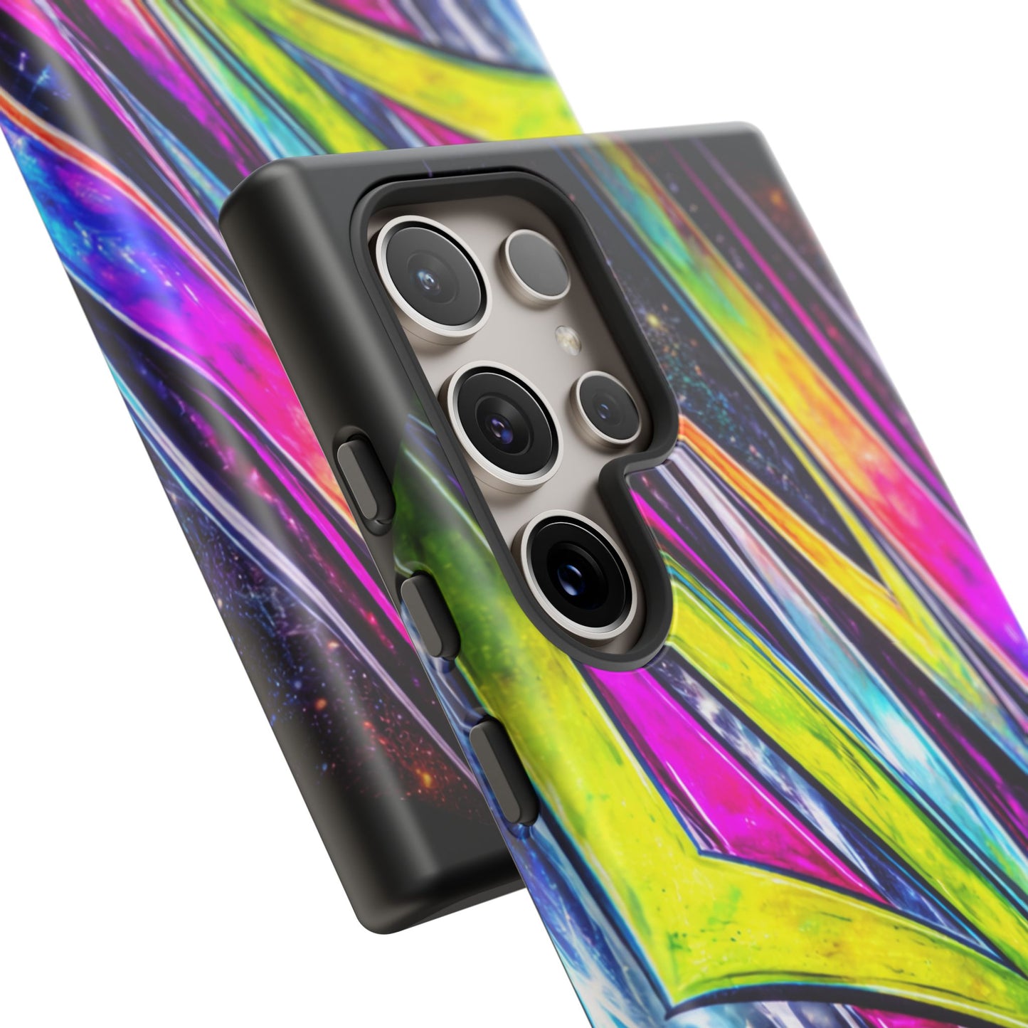 Neon Graffiti Phone Case | Tough Case, Vivid Abstract Street Art