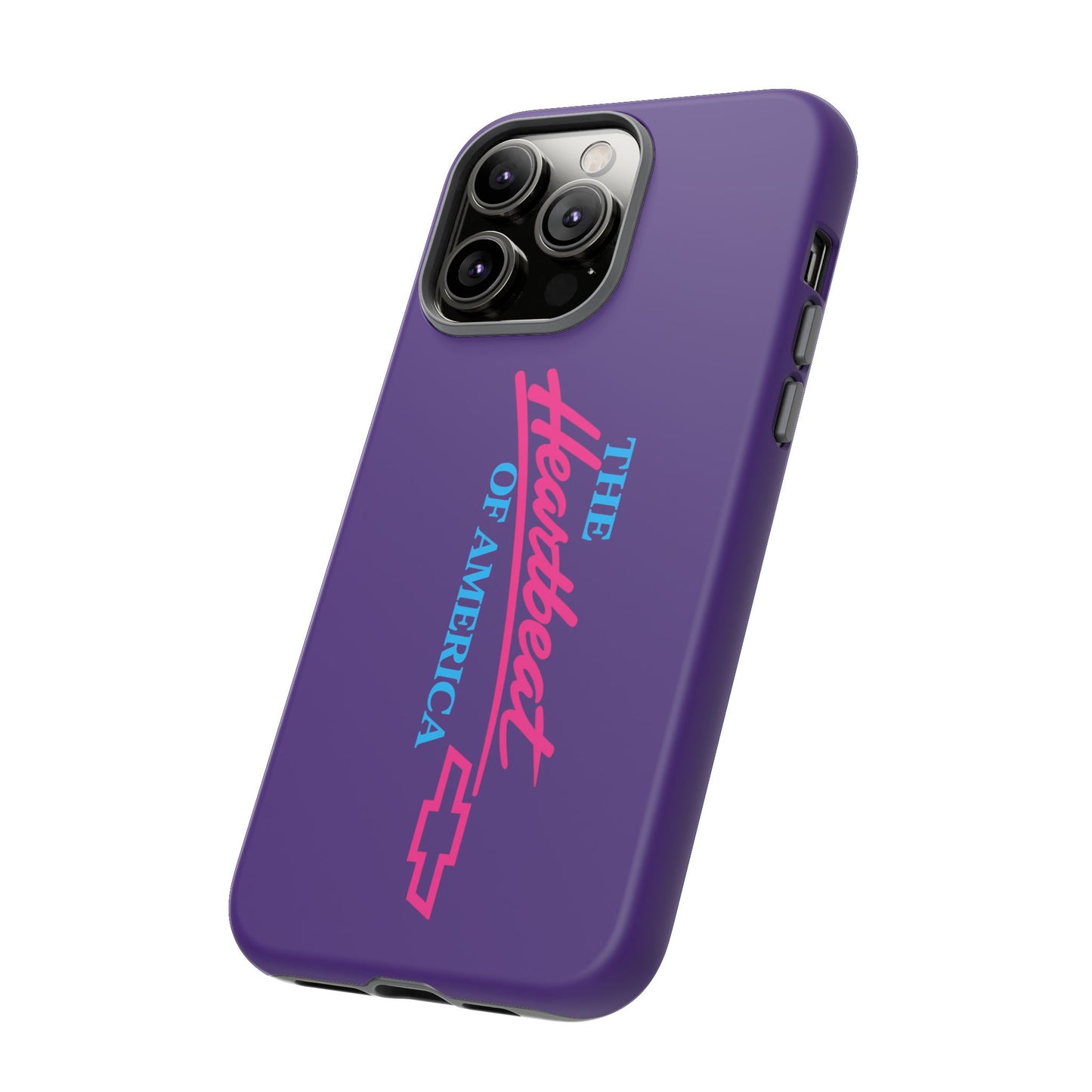 Purple  “The Heartbeat of America” Retro Chevy Logo, Slim Protective Cover