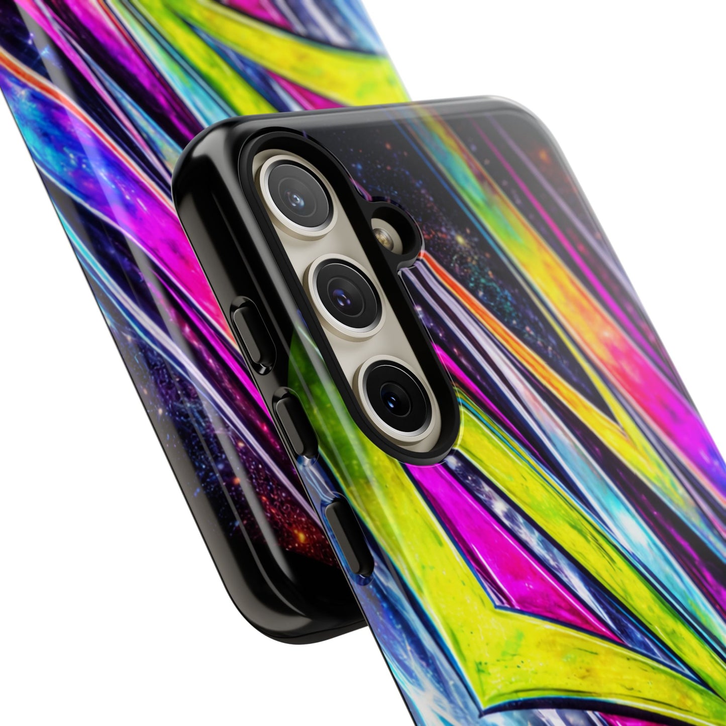 Neon Graffiti Phone Case | Tough Case, Vivid Abstract Street Art