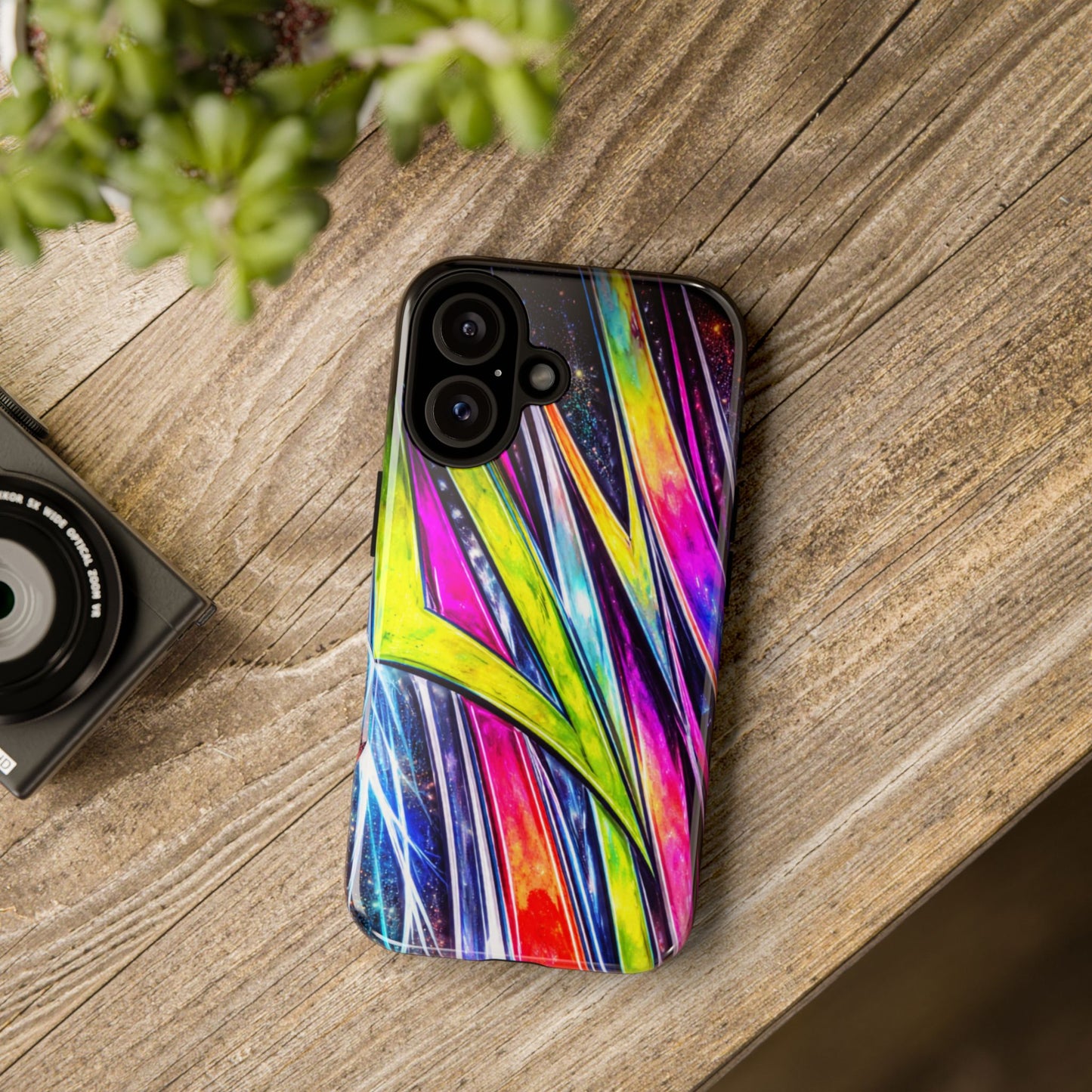 Neon Graffiti Phone Case | Tough Case, Vivid Abstract Street Art