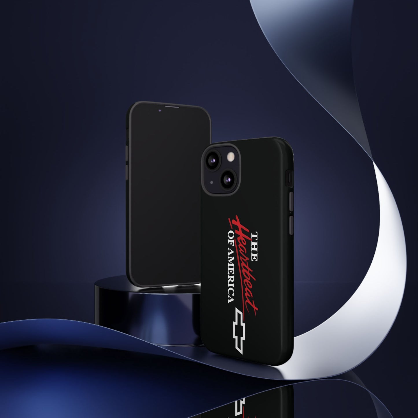 Chevy Phone Case, Tough Cases for Car Lovers, Vintage Style Cover, Heartbeat