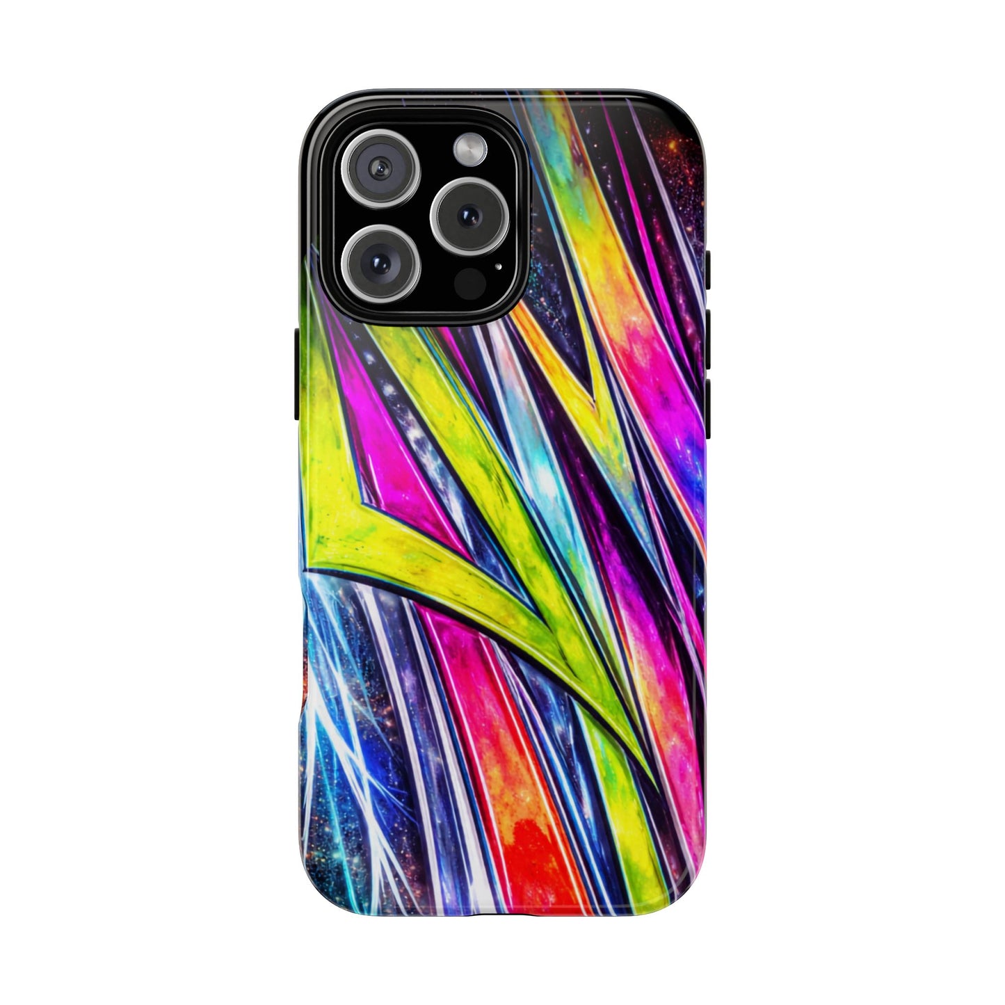 Neon Graffiti Phone Case | Tough Case, Vivid Abstract Street Art