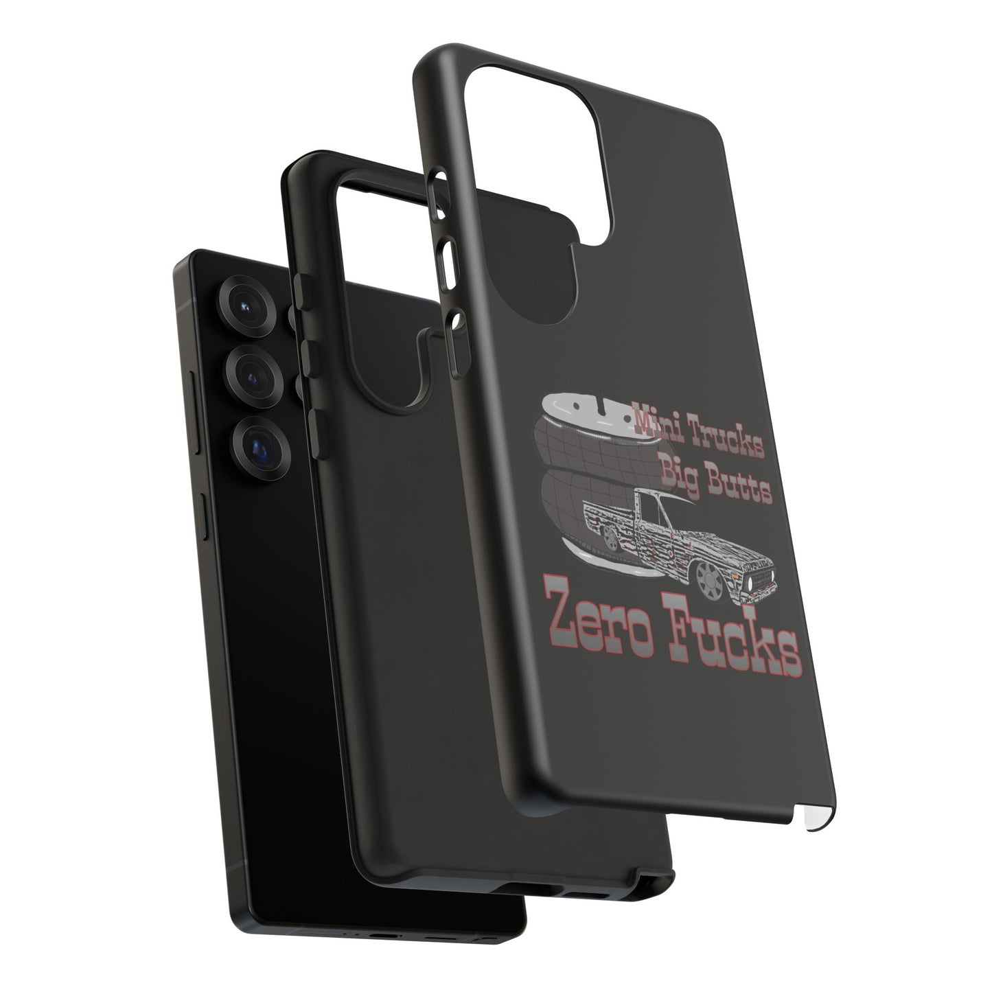 Funny Phone Case - Mini Trucks Big Butts Zero F@cks, Gift for Truck Lovers, Car