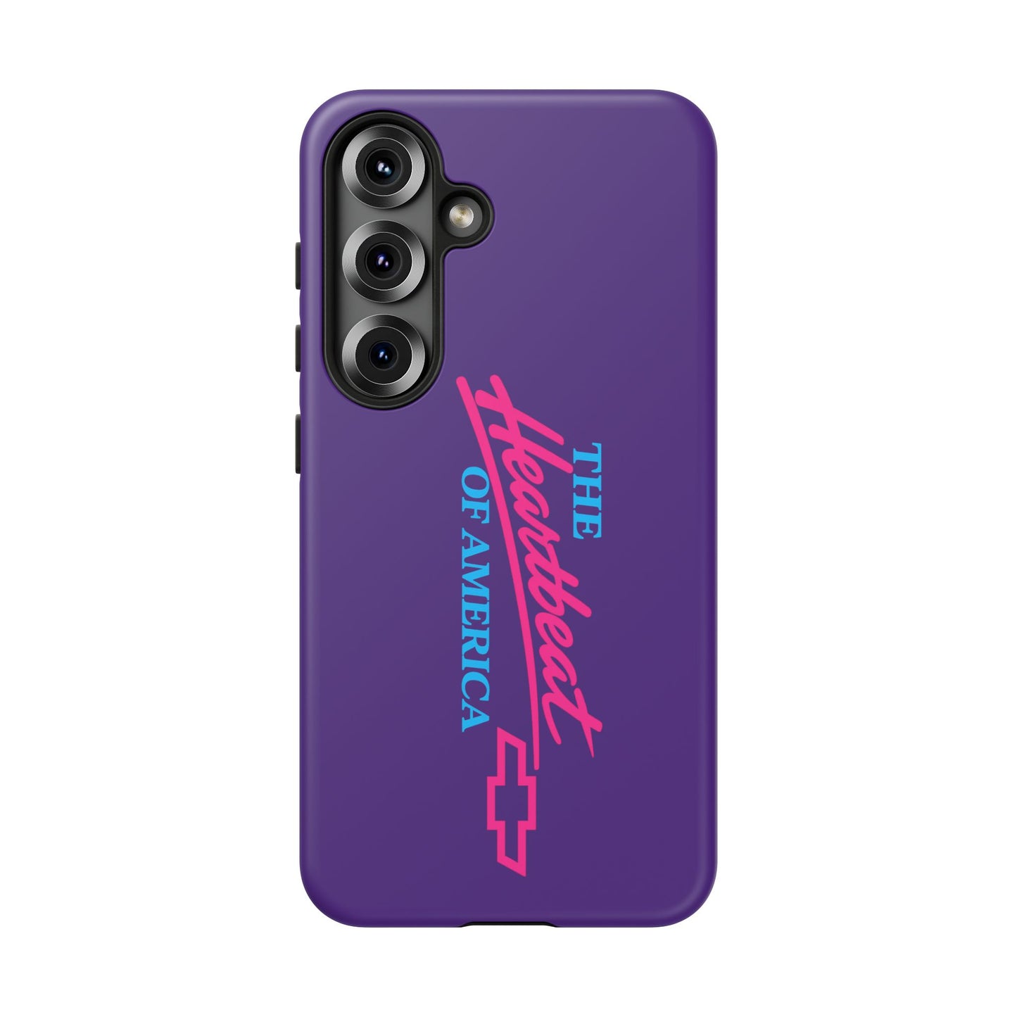Purple  “The Heartbeat of America” Retro Chevy Logo, Slim Protective Cover