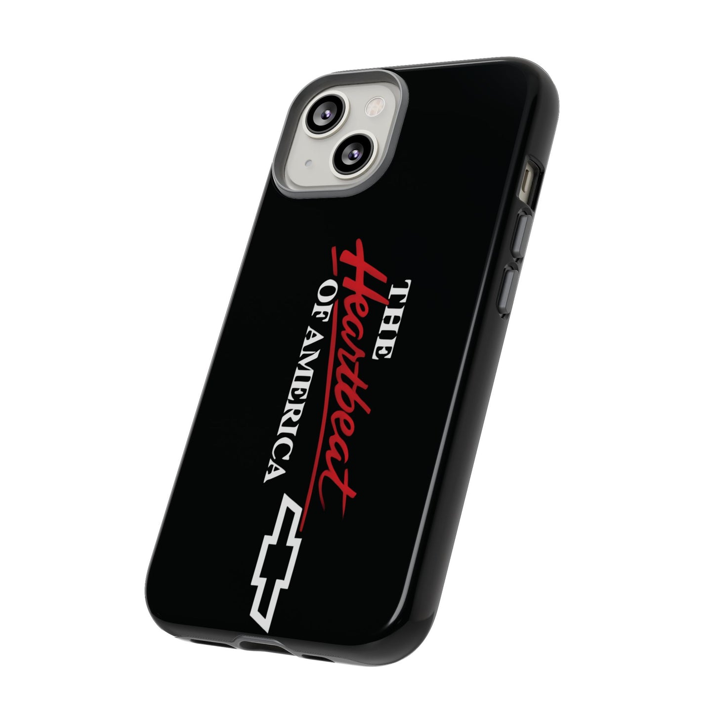 Chevy Phone Case, Tough Cases for Car Lovers, Vintage Style Cover, Heartbeat