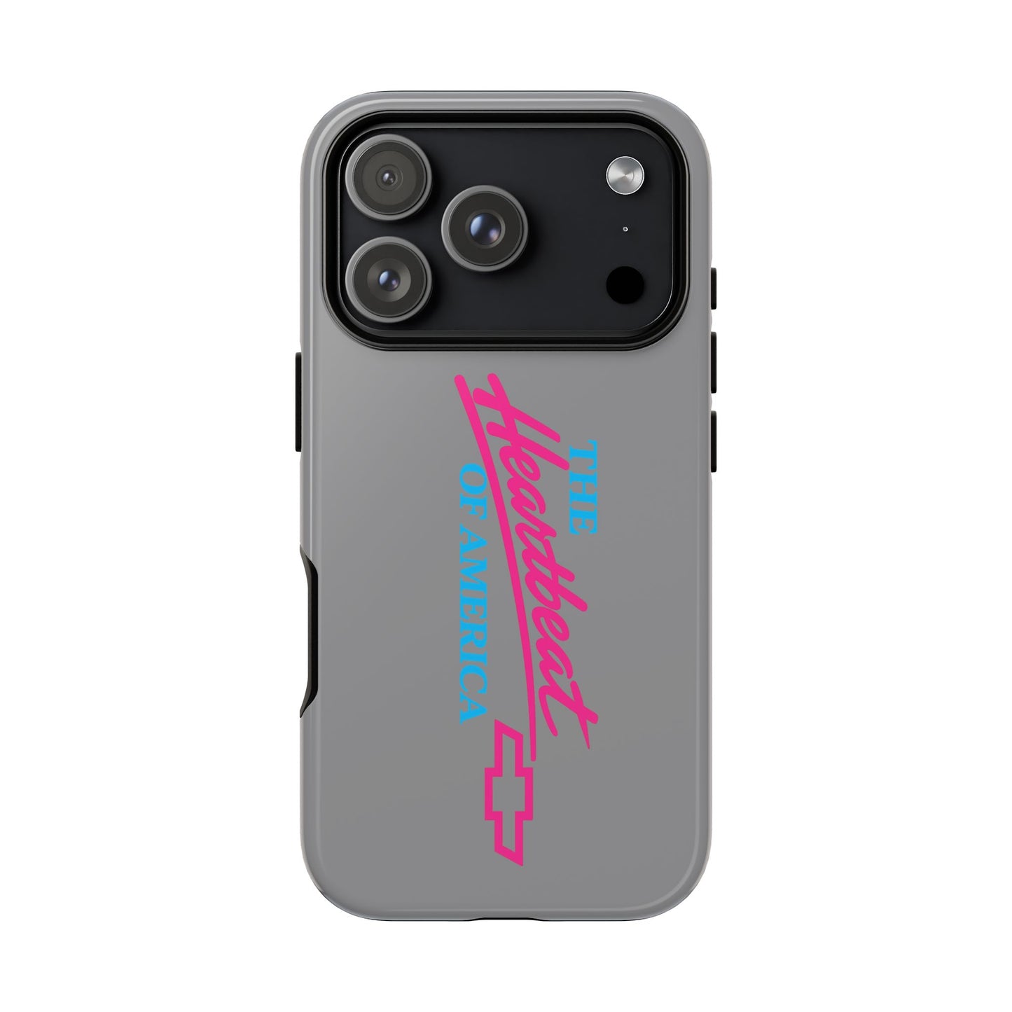 Silver “The Heartbeat of America” Retro Chevy Logo, Slim Protective Cover