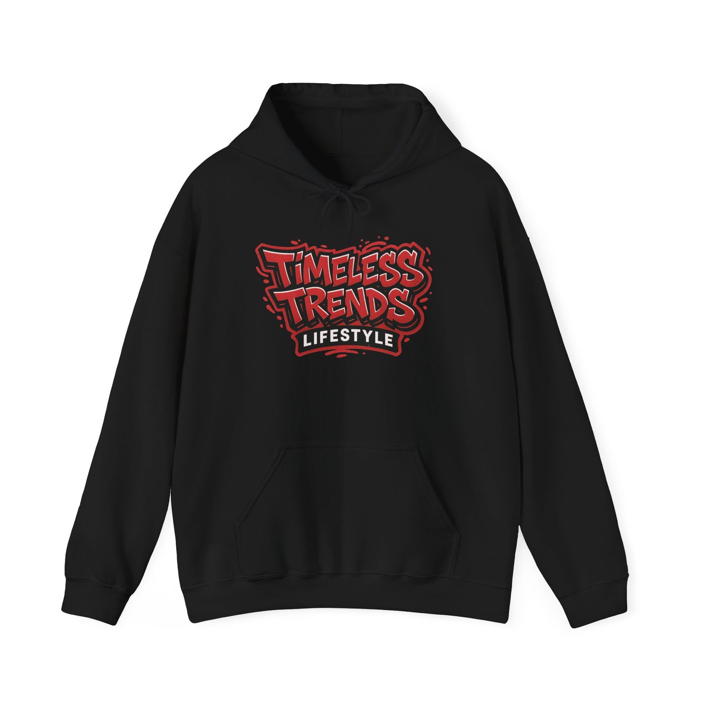 Timeless Trends Lifestyle Hoodie — Retro Streetwear Logo Pullover