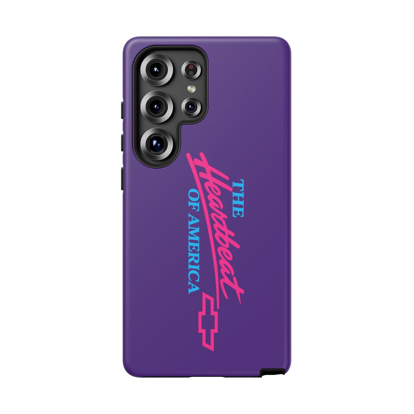 Purple  “The Heartbeat of America” Retro Chevy Logo, Slim Protective Cover