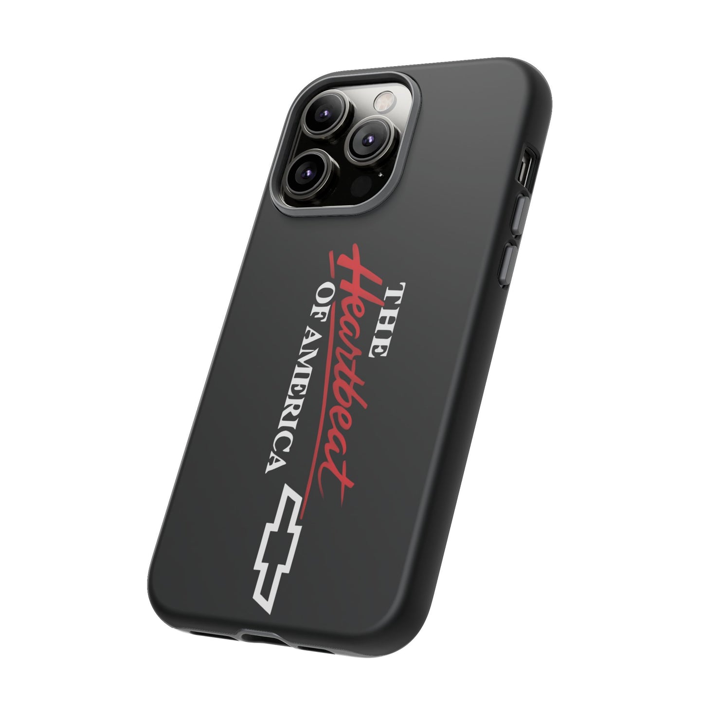Chevy Phone Case, Tough Cases for Car Lovers, Vintage Style Cover, Heartbeat
