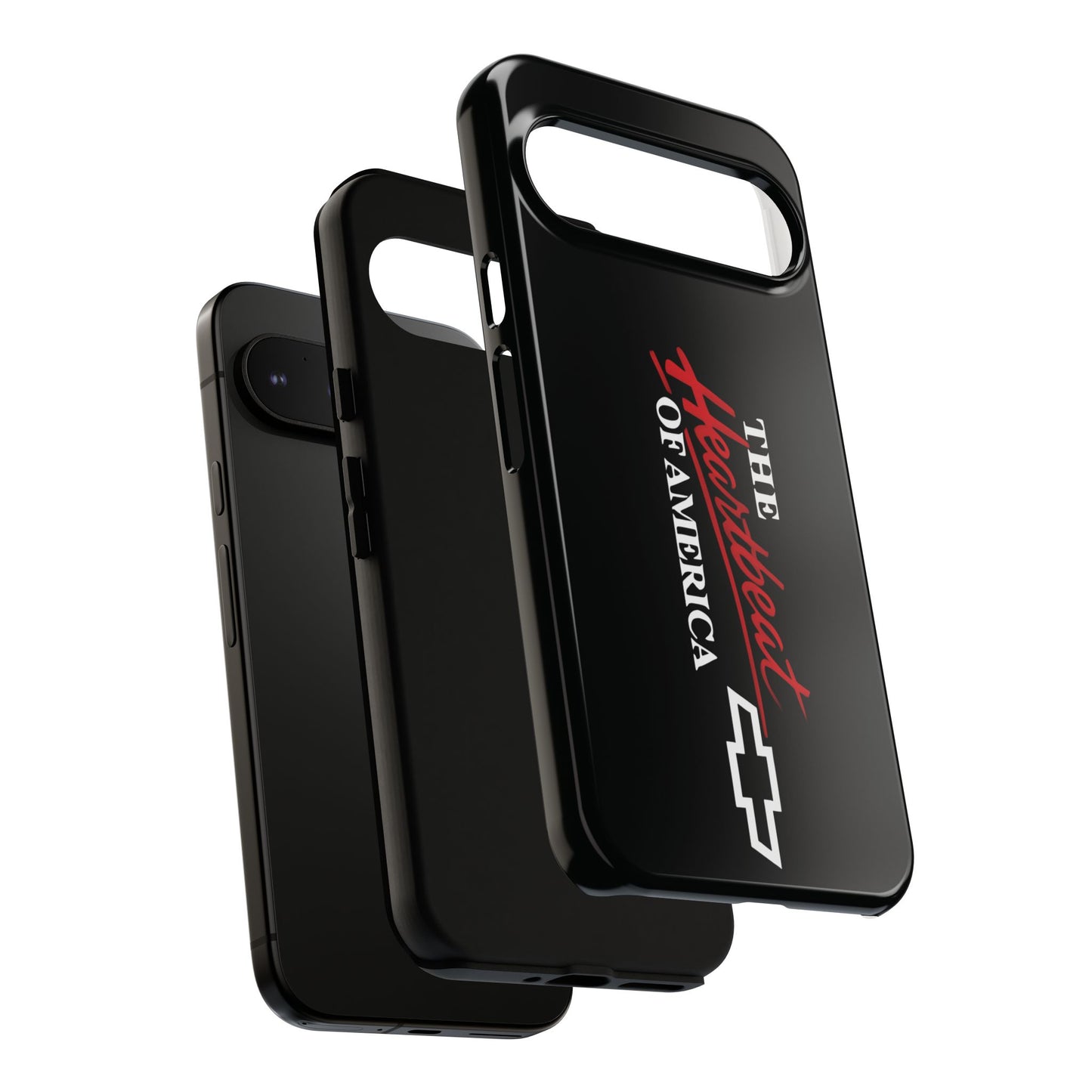 Chevy Phone Case, Tough Cases for Car Lovers, Vintage Style Cover, Heartbeat