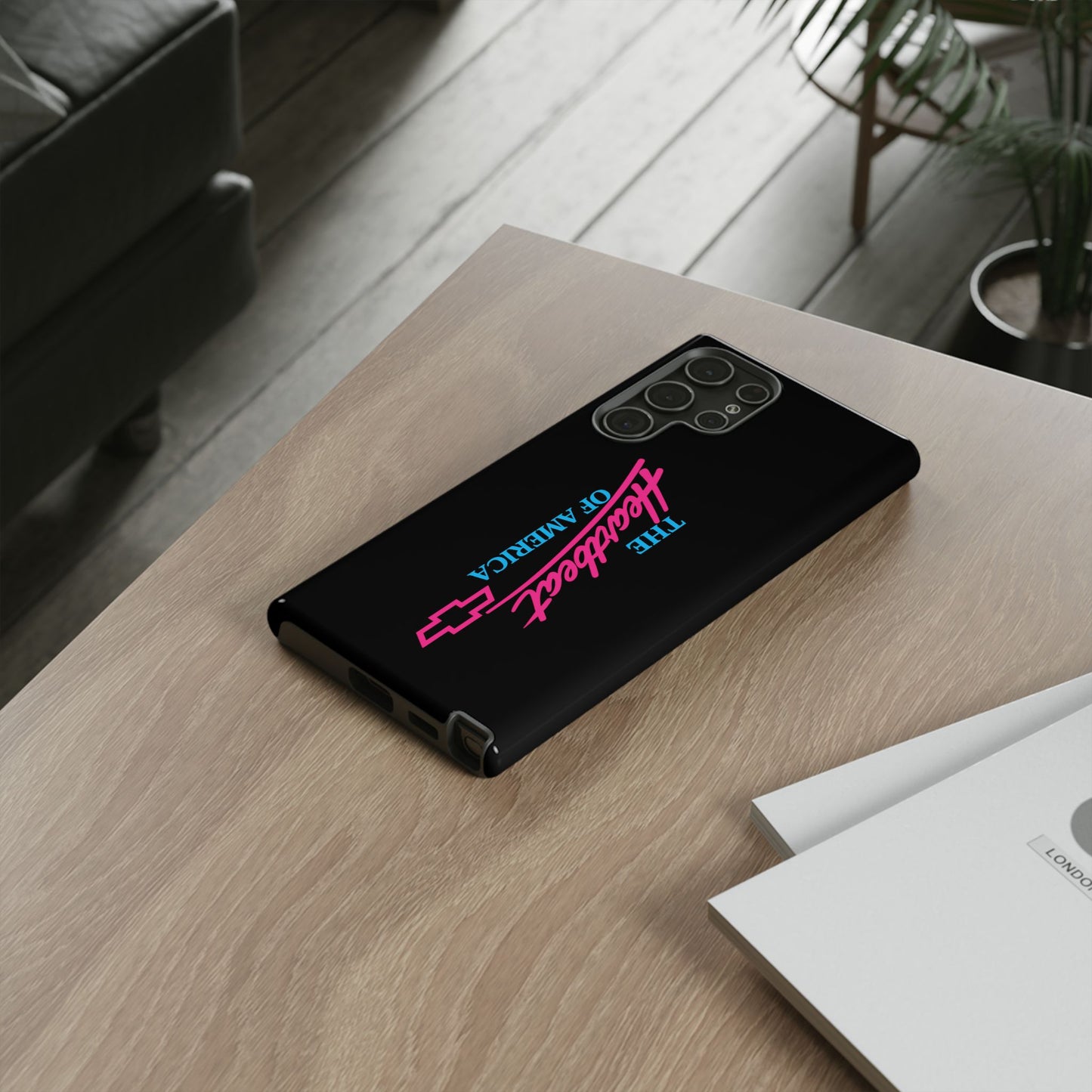 Phone Case — “The Heartbeat of America” Retro Chevy Logo, Slim Protective Cover