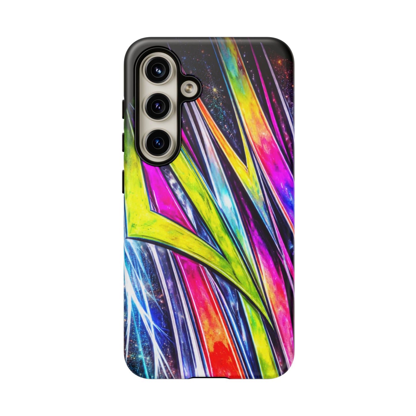 Neon Graffiti Phone Case | Tough Case, Vivid Abstract Street Art