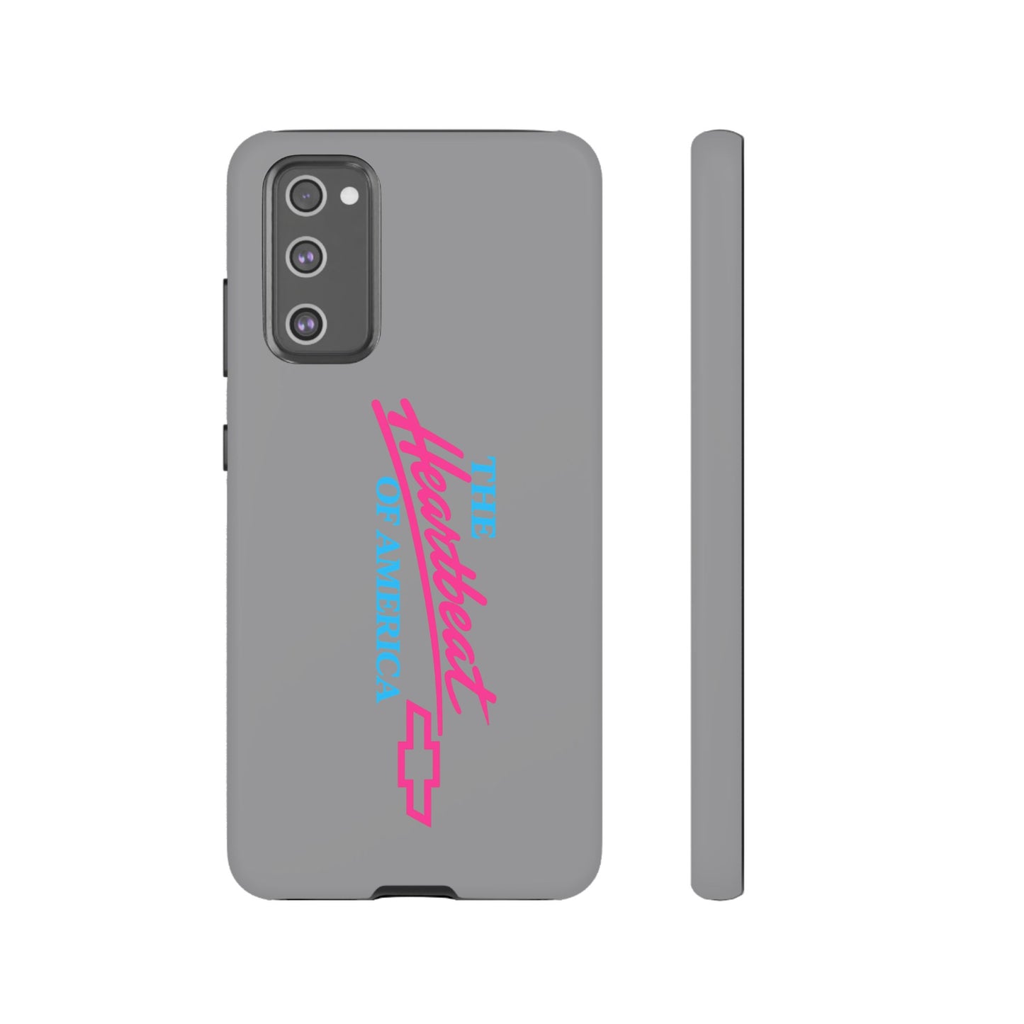 Silver “The Heartbeat of America” Retro Chevy Logo, Slim Protective Cover