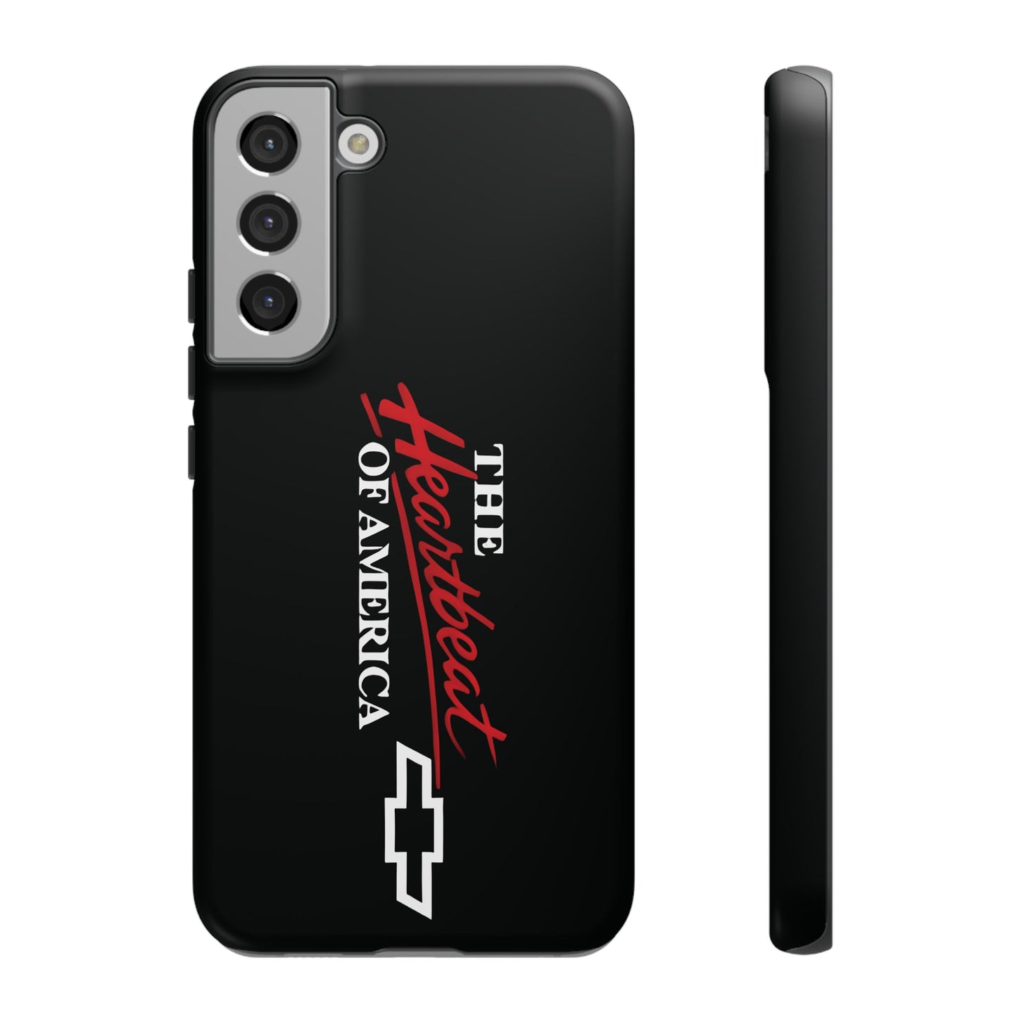 Chevy Phone Case, Tough Cases for Car Lovers, Vintage Style Cover, Heartbeat
