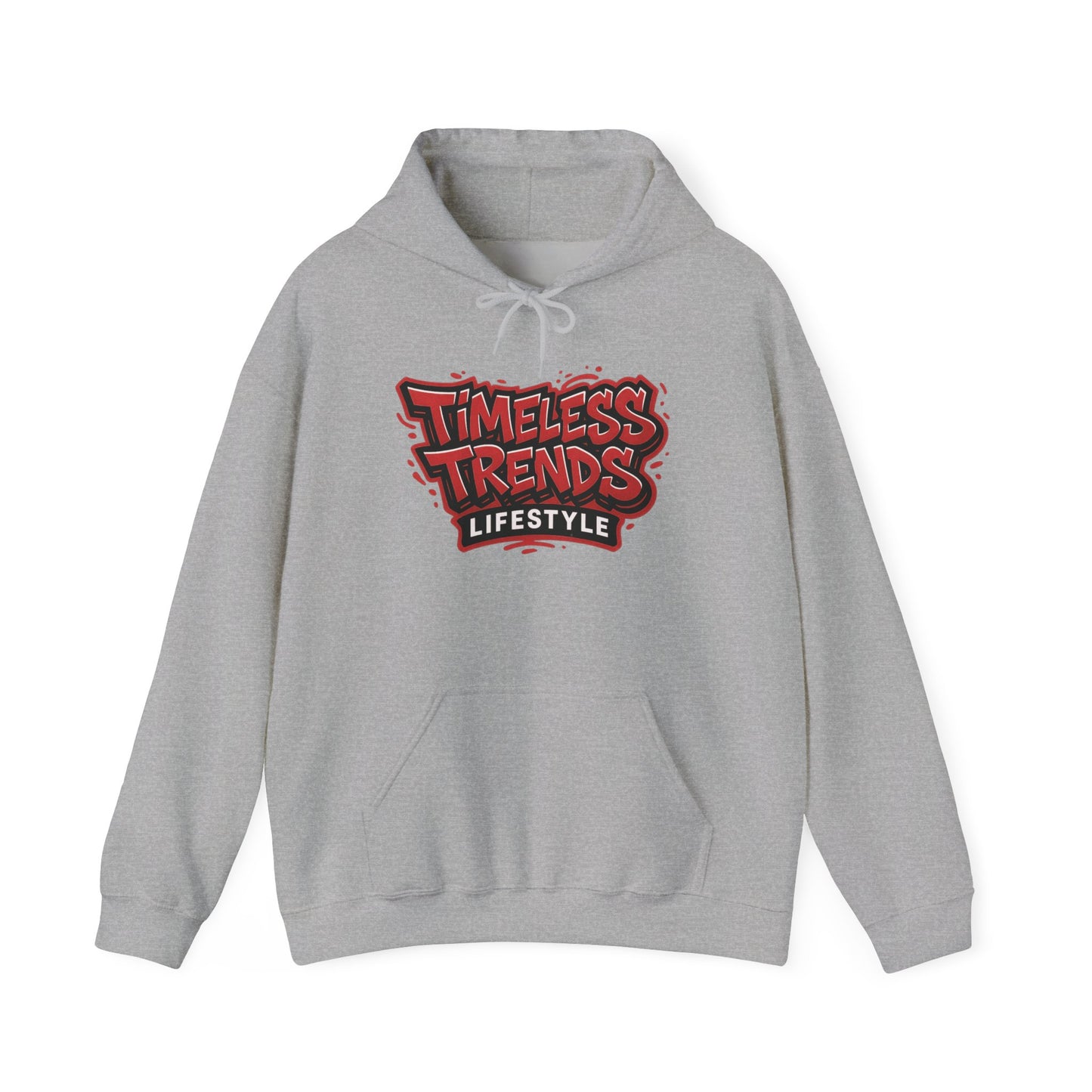 Timeless Trends Lifestyle Hoodie — Retro Streetwear Logo Pullover