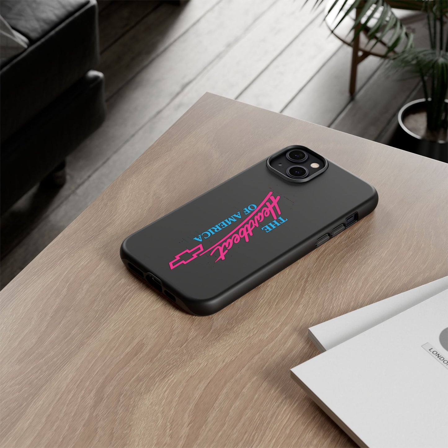 Phone Case — “The Heartbeat of America” Retro Chevy Logo, Slim Protective Cover