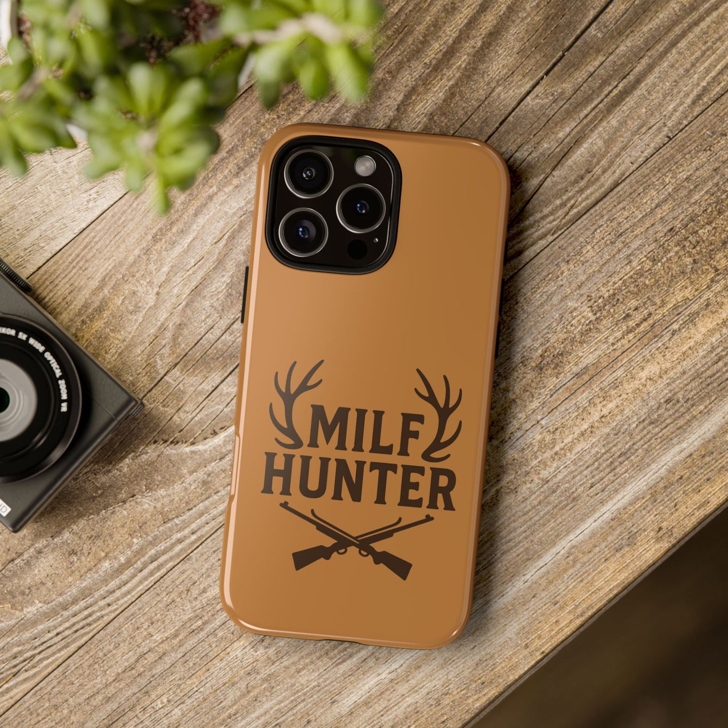 Phone Case, Funny Milf Hunter Design for Tough Cases, Rugged Protective Cover,
