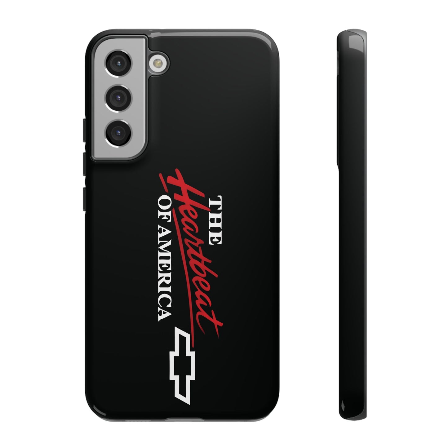 Chevy Phone Case, Tough Cases for Car Lovers, Vintage Style Cover, Heartbeat