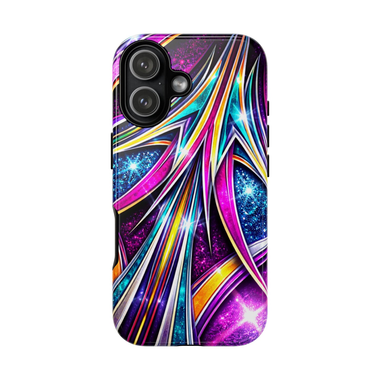 Custom Lowrider Pinstripe Swirl Tough Phone Case – Impact Resistant