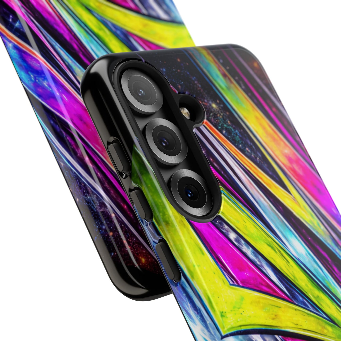 Neon Graffiti Phone Case | Tough Case, Vivid Abstract Street Art