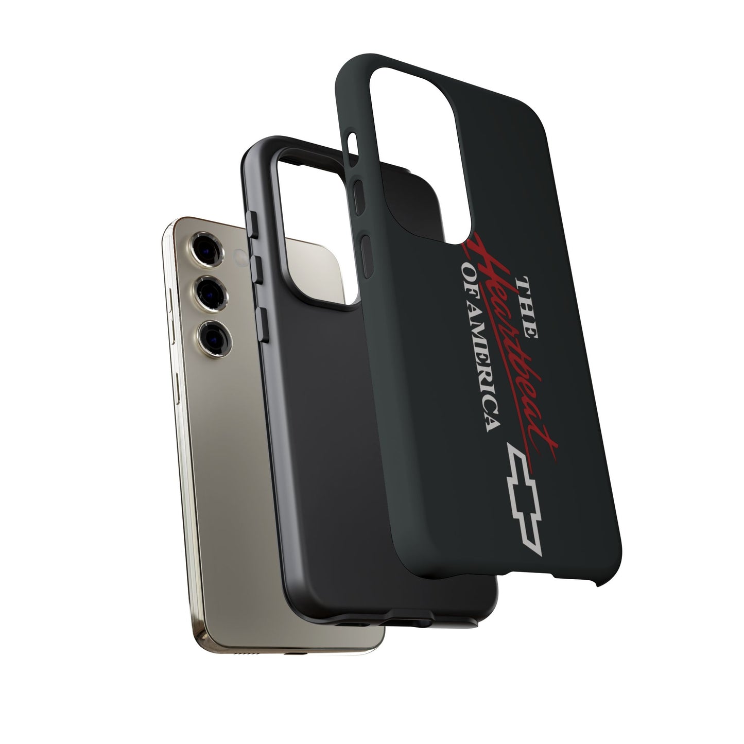 Chevy Phone Case, Tough Cases for Car Lovers, Vintage Style Cover, Heartbeat