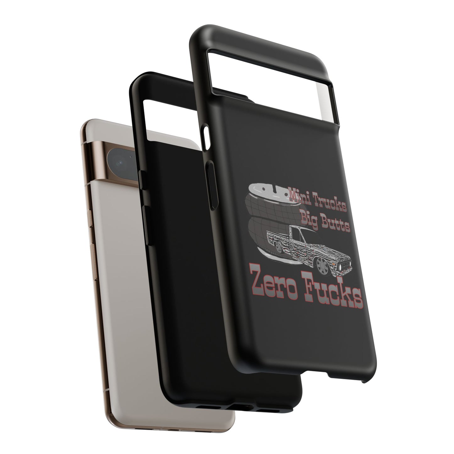 Funny Phone Case - Mini Trucks Big Butts Zero F@cks, Gift for Truck Lovers, Car