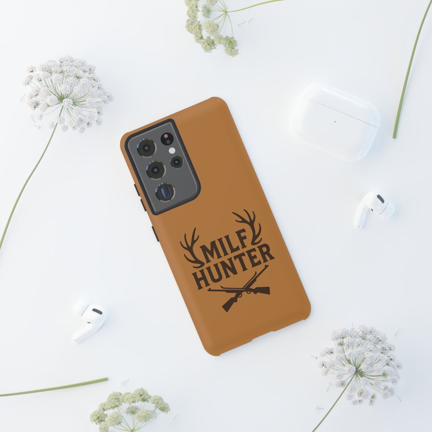 Phone Case, Funny Milf Hunter Design for Tough Cases, Rugged Protective Cover,