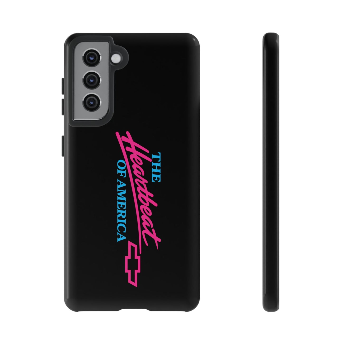 Phone Case — “The Heartbeat of America” Retro Chevy Logo, Slim Protective Cover