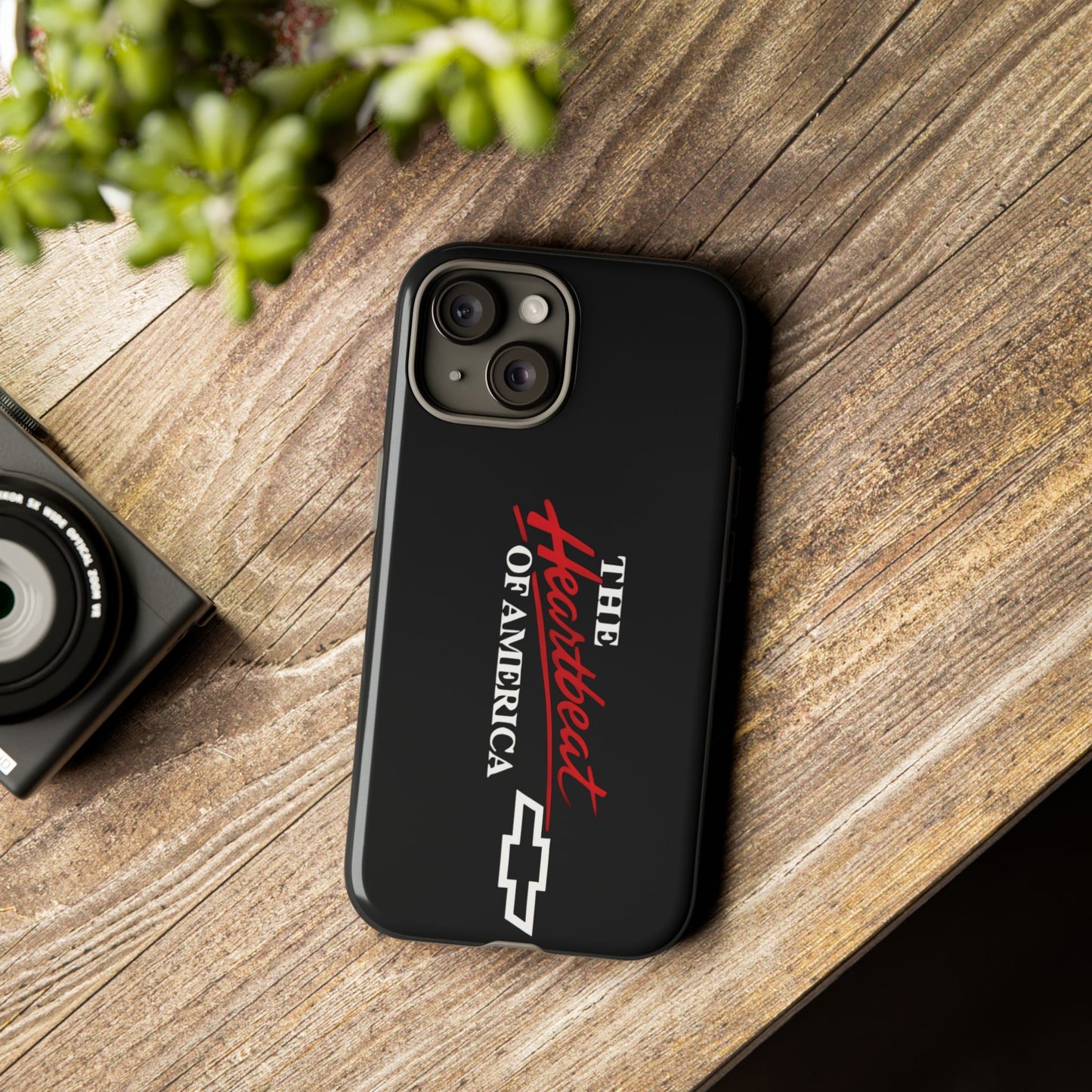 Chevy Phone Case, Tough Cases for Car Lovers, Vintage Style Cover, Heartbeat