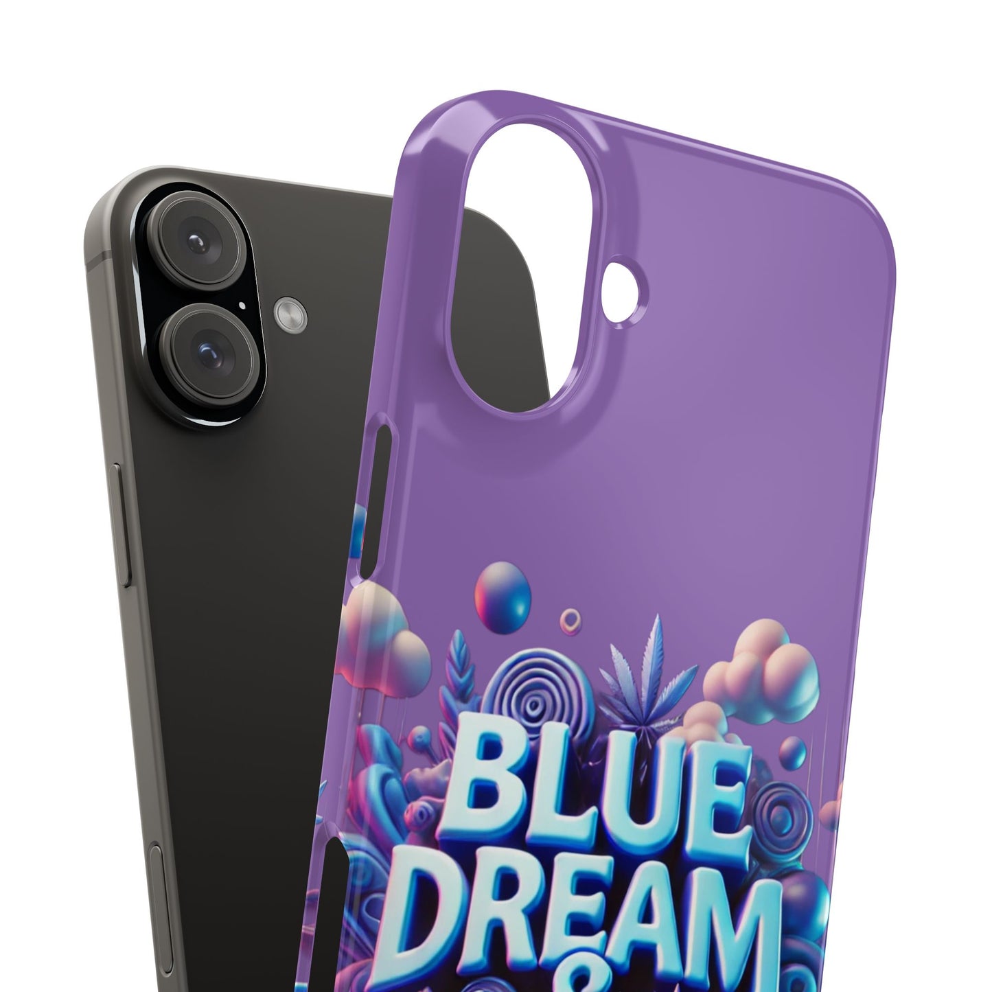 Vibrant Slim Phone Cases - 'Blue Dream & Lean' Design for Trendsetters