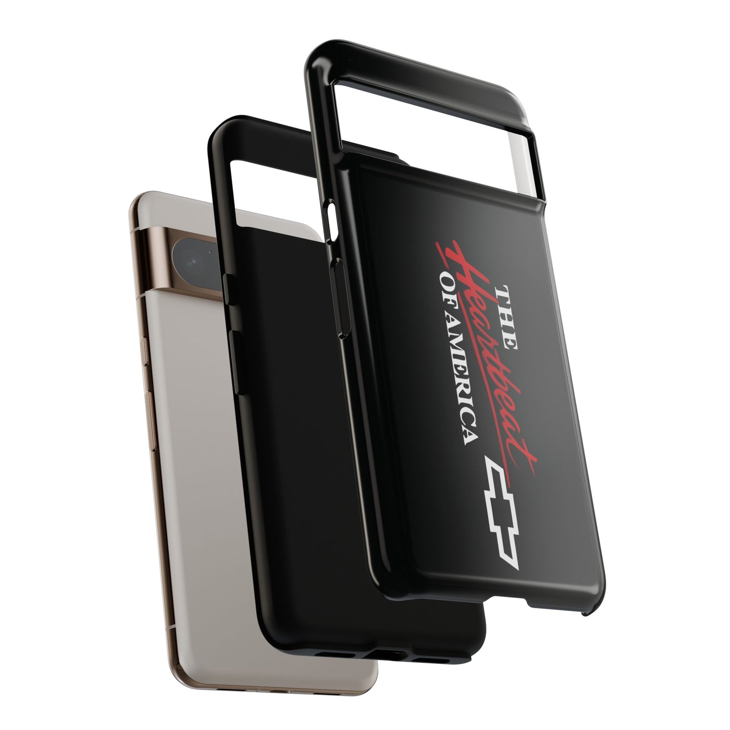 Chevy Phone Case, Tough Cases for Car Lovers, Vintage Style Cover, Heartbeat