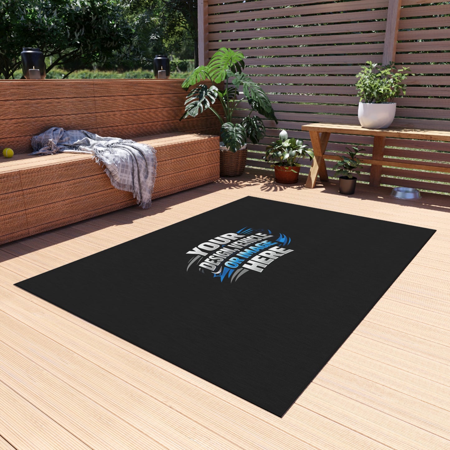 Custom Outdoor Rug — Personalized Design, Vehicle or Image Print