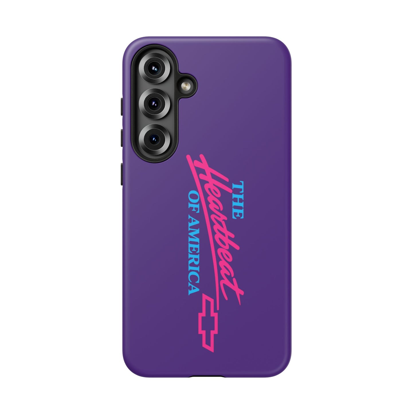 Purple  “The Heartbeat of America” Retro Chevy Logo, Slim Protective Cover
