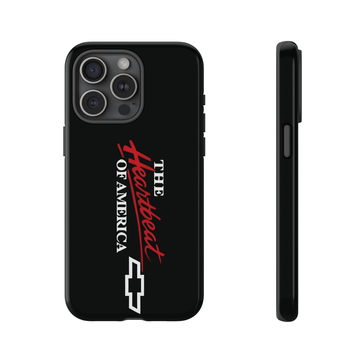 Chevy Phone Case, Tough Cases for Car Lovers, Vintage Style Cover, Heartbeat