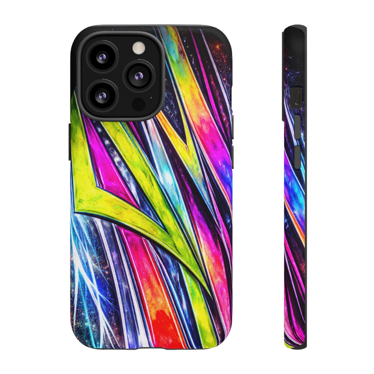 Neon Graffiti Phone Case | Tough Case, Vivid Abstract Street Art