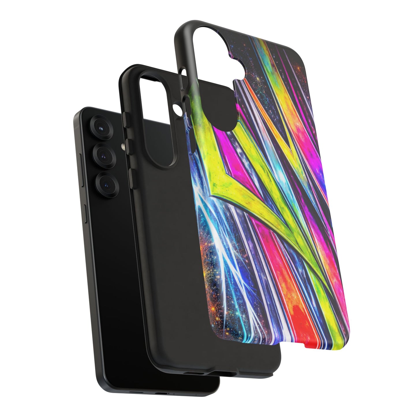 Neon Graffiti Phone Case | Tough Case, Vivid Abstract Street Art