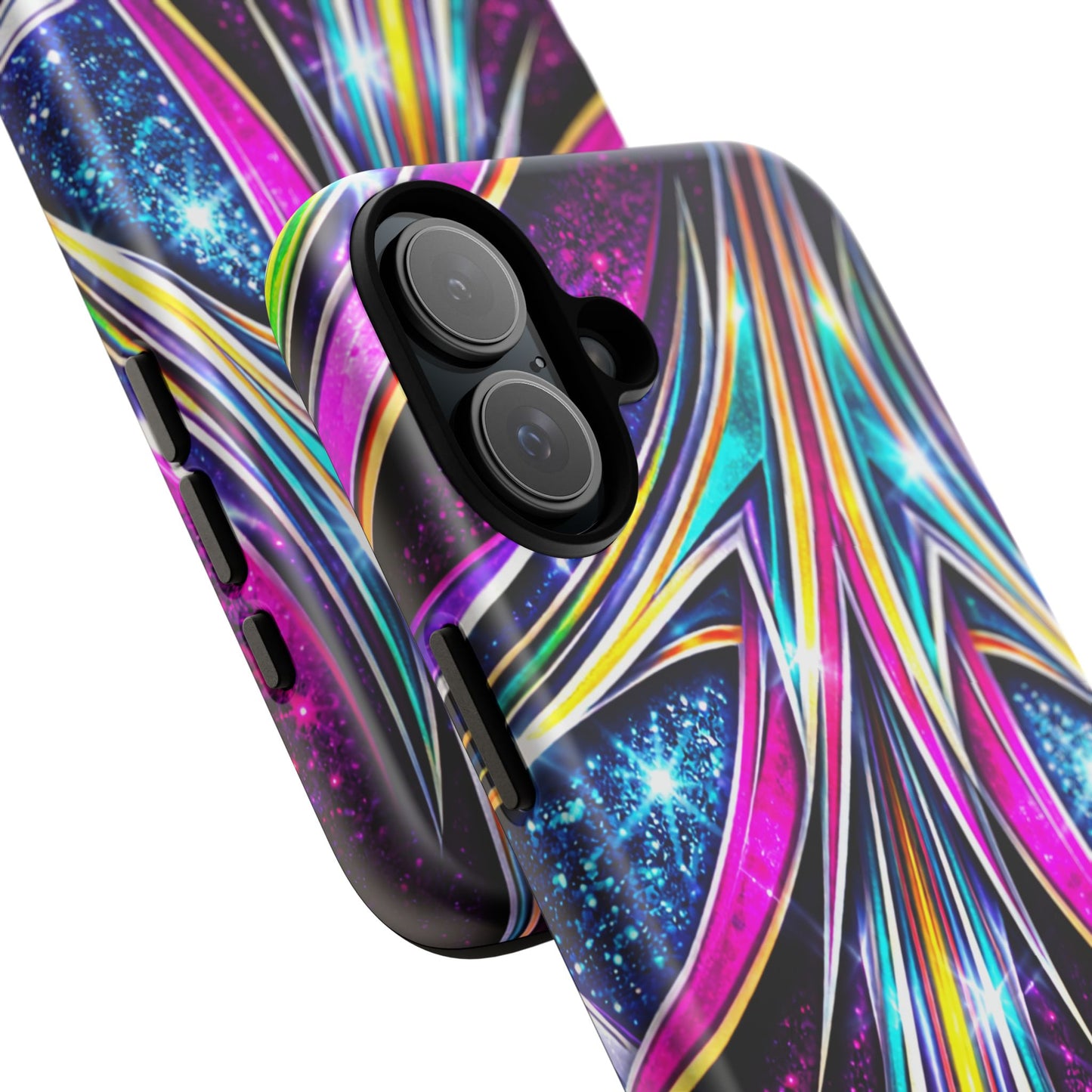 Custom Lowrider Pinstripe Swirl Tough Phone Case – Impact Resistant