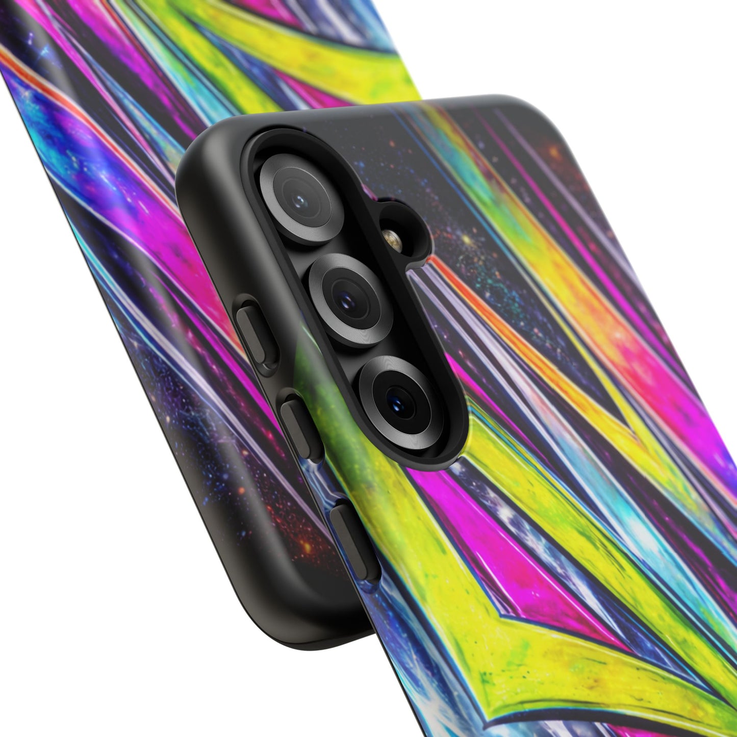 Neon Graffiti Phone Case | Tough Case, Vivid Abstract Street Art