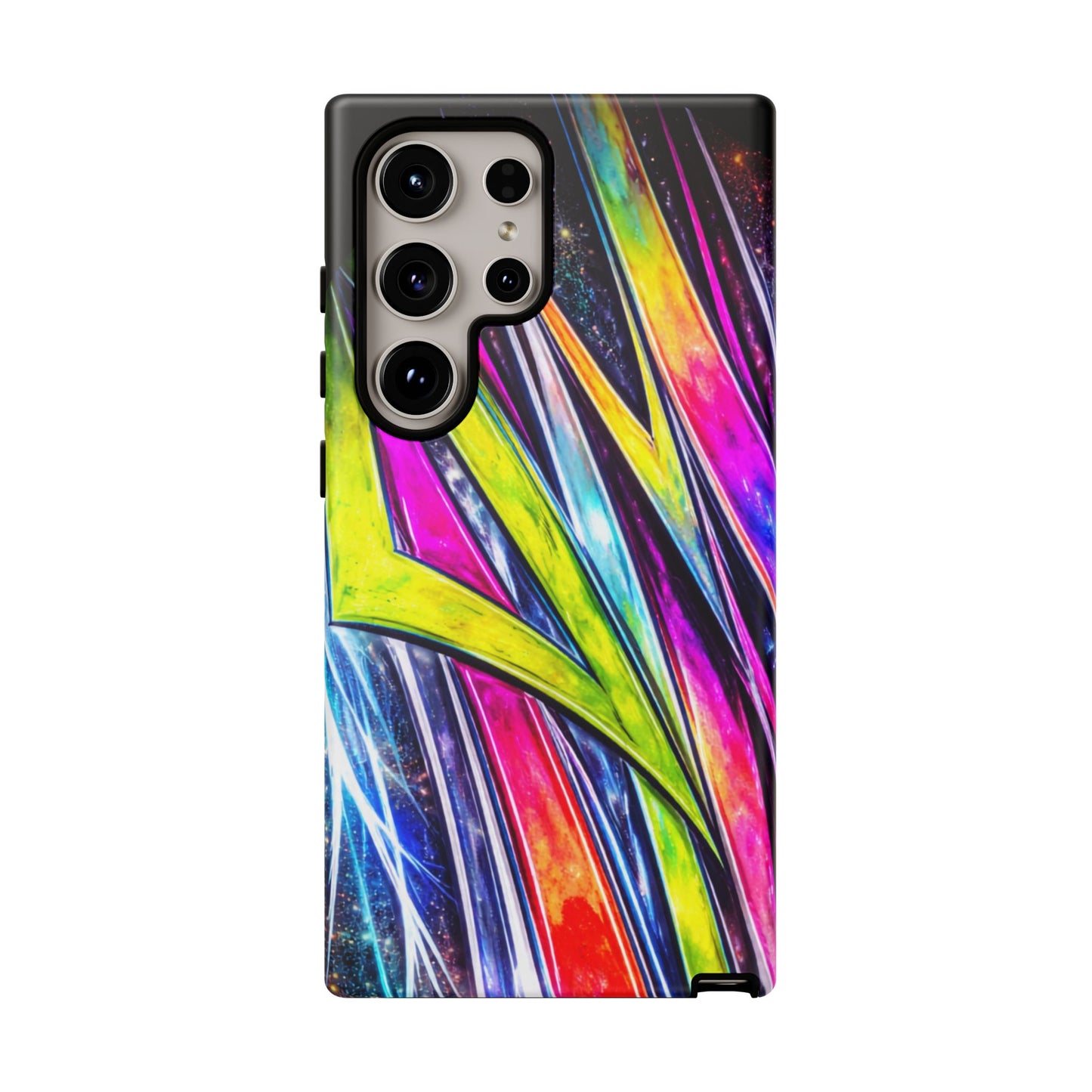 Neon Graffiti Phone Case | Tough Case, Vivid Abstract Street Art