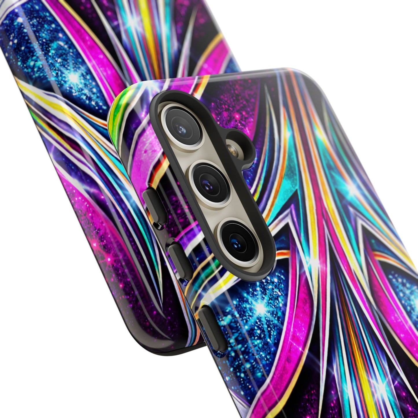 Custom Lowrider Pinstripe Swirl Tough Phone Case – Impact Resistant