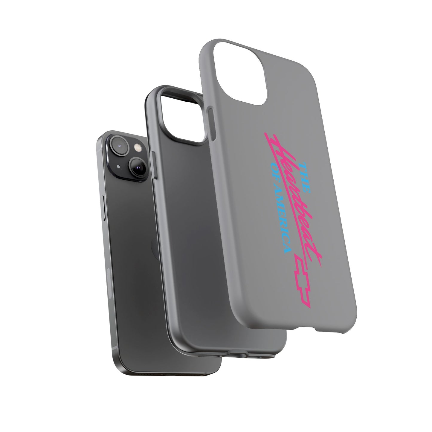 Silver “The Heartbeat of America” Retro Chevy Logo, Slim Protective Cover