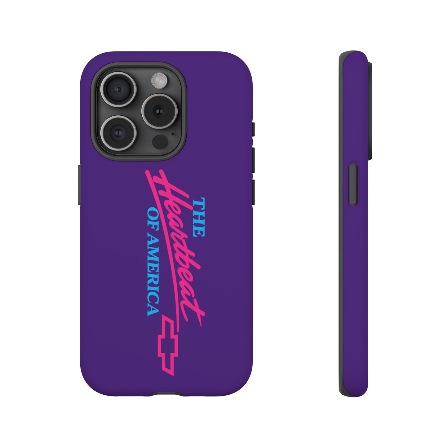 Purple  “The Heartbeat of America” Retro Chevy Logo, Slim Protective Cover