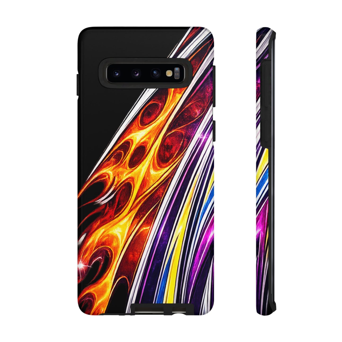Flaming Abstract Stripes Tough Case | Colorful Phone Cover