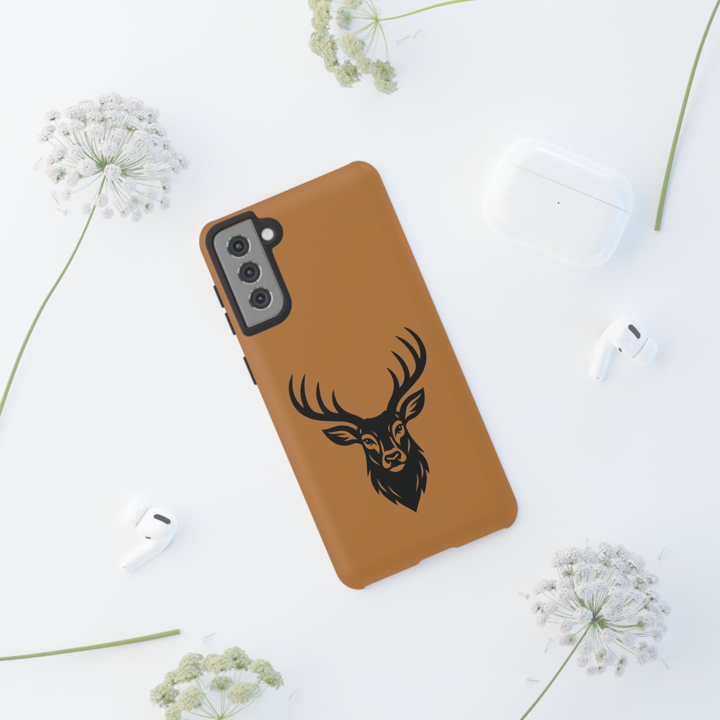 Phone Cases, Deer Buck with Antlers Wildlife Nature Design, Animal Lover Gift,
