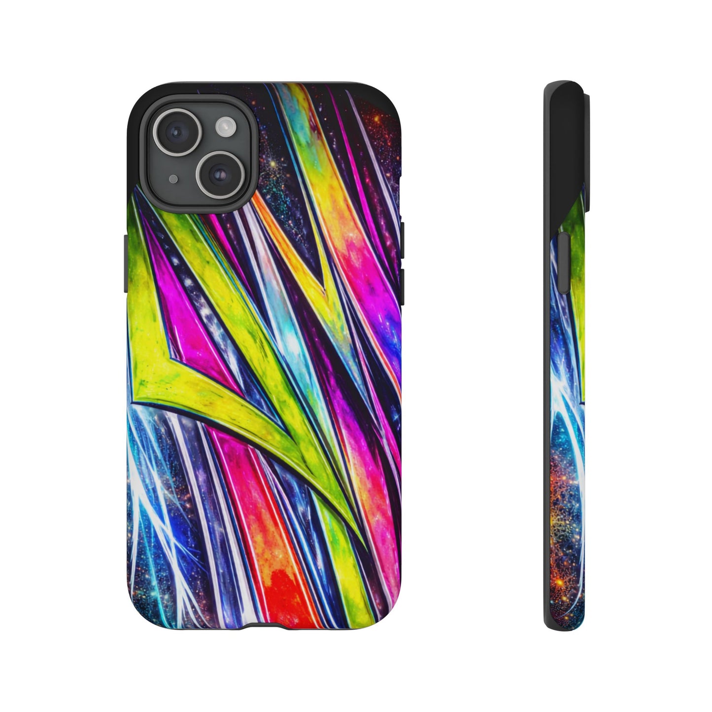 Neon Graffiti Phone Case | Tough Case, Vivid Abstract Street Art